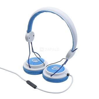 Ovleng V10 3.55 mm Audio Jack with Microphone - Blue + White  