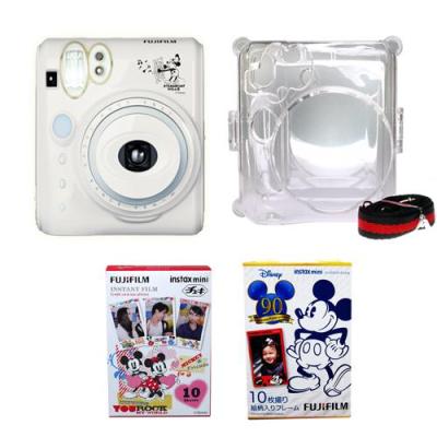 Paket Fujifilm Instax Mini Camera 50S Mickey+Mica Case+ 2 Refill Mickey