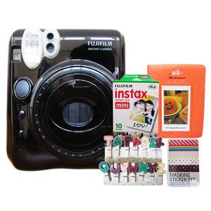 Paket Fujifilm Instax Polaroid Kamera 50s Black Piano