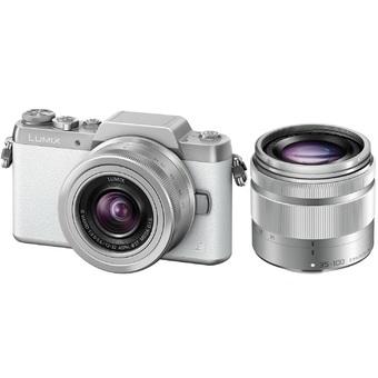 Panasonic LUMIX DMC-GF7 with 12-32mm & 35-100mm Lenses - White Silver  