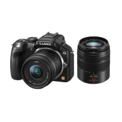 Panasonic Lumix DMC-G5W Kit 14-42mm + 45-150mm Kamera Mirrorless