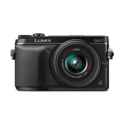 Panasonic Lumix DMC-GX7 kit 14-42mm Hitam Kamera