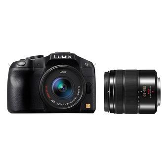 Panasonic Lumix G DMC-G6W Digital Camera Kit with 14-42mm Lens + 45-150mm Lens  