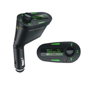 Pandaoo FM Transmitter Car MP3 76.0-108 MHZ 360-Degrees Rotatable Green Light (Intl)  