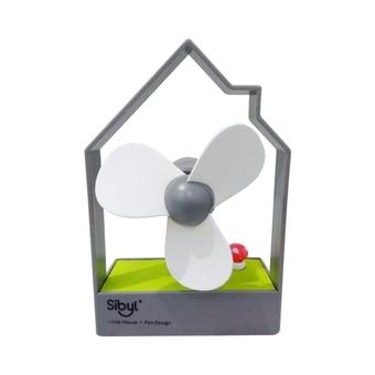 Passcode SiByl Little House Kipas Angin Mini – Portable USB Fan - Grey  