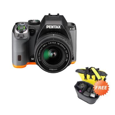 Pentax K-S2 18-50 Black Orange Kamera DSLR + Memory Card