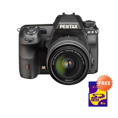 Pentax K3 18-55mm Hitam Kamera DSLR