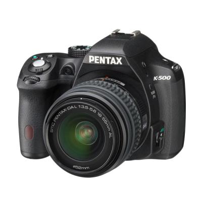 Pentax K500 18-55mm Lens Kit Hitam Kamera DSLR