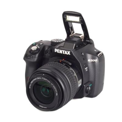 Pentax K500 Double Zoom Hitam Kamera DSLR