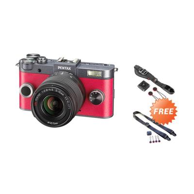Pentax Q S1 Zoom Lens Kit Gunmetal Hitam Merah Kamera Mirrorless