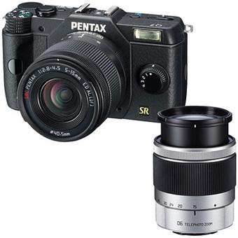Pentax Q7 02 - 06 Lens Kit - Hitam  