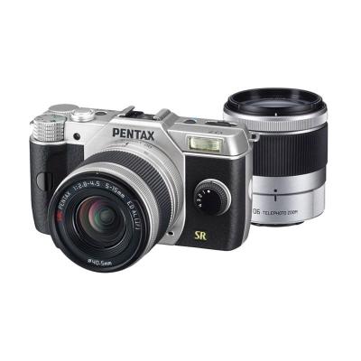 Pentax Q7 02 06 Lens Kit Silver Kamera Mirrorless