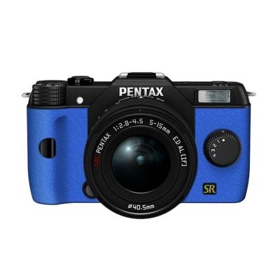 Pentax Q7 Lens Kit Hitam Biru Kamera Mirrorless