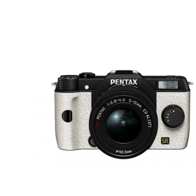 Pentax Q7 Lens Kit - Hitam Grip white