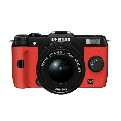 Pentax Q7 Lens Kit Hitam Merah Kamera Mirrorless