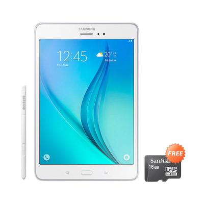Permata Belanja - Samsung Galaxy Tab A S-pen 8.0 SM-P355 White Tablet + Micro SD [16 GB]