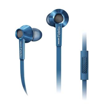 Philips Fidelio S1SB Blue In-Ear Headset In Ear Headphone Microphone /GENUINE  