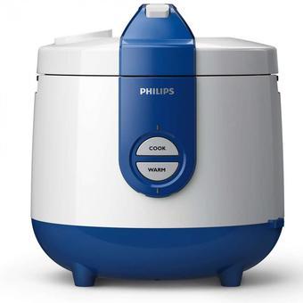 Philips Rice Cooker HD3118/31 - Putih-Biru  