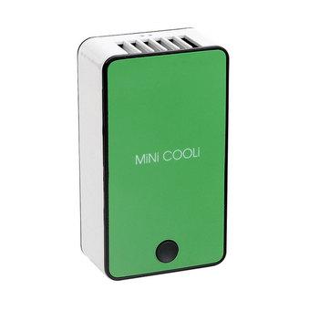 Portable Handheld Mini Air Conditioner Cool Cooling Fan Travel USB Rechargeable Green  