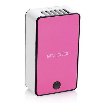 Portable Handheld Mini Air Conditioner Cool Cooling Fan Travel USB Rechargeable Pink  
