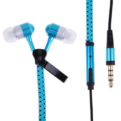 Premium Zipper Biru Headset [High Quality]
