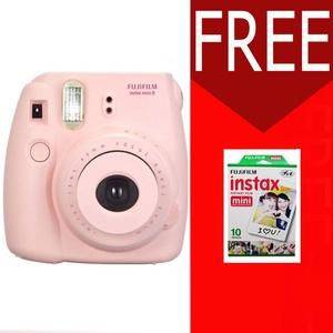 Promo Fujifilm Instax Camera Mini 8 8S PINK FREE 1 Film Polos PINK