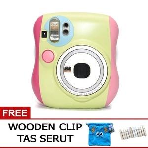 Promo Fujifilm Instax Mini 25 25s Hijau 3Warna Free Tas Serut+Clip