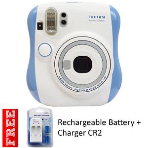 Promo Fujifilm Instax Mini 25 Blue Free Rechargeable Battery Charger