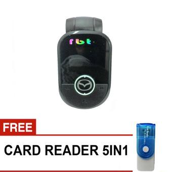 RBT CG-93 Car MP3 USB/TF Player With FM Modulator - Hitam + Gratis Card Reader  
