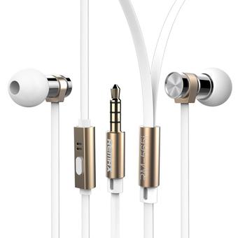 Remax Earphone Headset RM565i for Iphone + Android (Gold)  