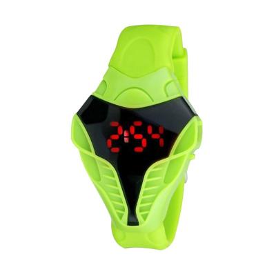 Rhaya Grosir LED Watch Cobra Transformer Hijau Jam Tangan Pria