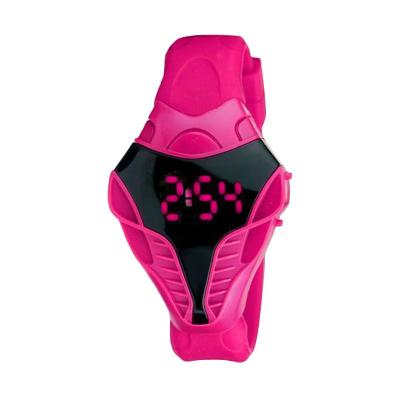 Rhaya Grosir LED Watch Cobra Transformer Magenta Jam Tangan Pria