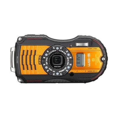Ricoh WG 5 GPS Orange Kit Kamera Pocket + Memory Card 8 GB