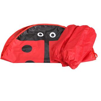 S & F Cute Child Cartoon Ladybug Apron Waterproof Pinafore with Oversleeves (Intl)  