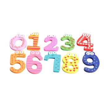 S & F Cute Numbers Wooden Fridge Magnetic Animal Sticker Figure Toy (Intl)  