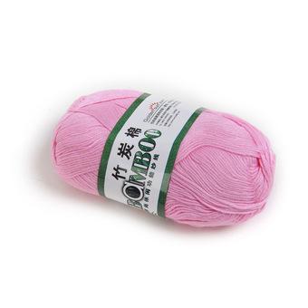 S & F New Natural Bamboo Cotton Knitting Yarn Fingering (Peach Pink) (Intl)  