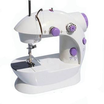 S2 Mesin Jahit Portable 4 in 1 / Mini Sewing Machine with Pedal & Adaptor - Putih  