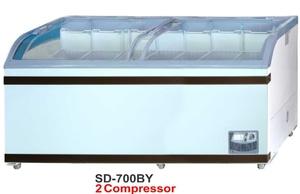 SLIDING CURVE GLASS FREEZER/PREMIUM SERIES (SD-700BY)