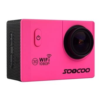 SOOCOO C10S HD 1080P NTK96655 2.0 inch LCD Screen WiFi Sports Camcorder with Waterproof Case, 170 Degrees Wide Angle Lens, 30m Waterproof(Magenta) (Intl)  