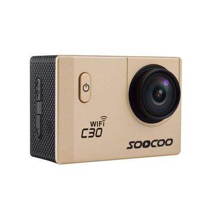 SOOCOO C30 Wifi Ultra HD 170/120/90 Angle Waterproof Outdoor Sports Action Camera - Gold