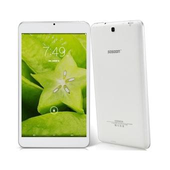 SOSOON X88 8.0 Tablet PC IPS 1280x800 Android 4.2.2 MTK8127 Quad-Core 1.3GHz 1GB RAM 8GB ROM 2MP (White)  