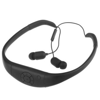 SSA 8GB Waterproof IPX8 Swimming Surfing SPA Music Sports MP3 Player Headphone Earphone Earbuds Headset (Black) (Intl)  