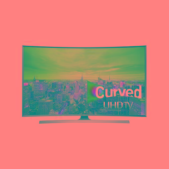 Samsung Curved ULTRA HD TV 48” - 48JU7500 - Hitam  