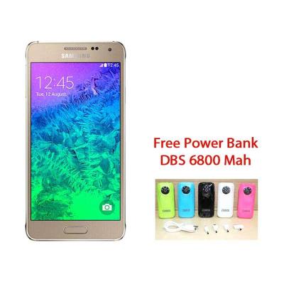 Samsung Galaxy Alpha Gold Free Power Bank DBS 6800 Mah