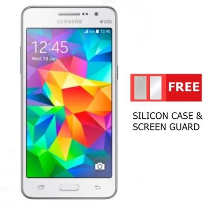 Samsung Galaxy Grand Prime SM-G530H - 8GB - White + Free Silicone + Screen Guard