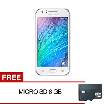 Samsung Galaxy J1 Ace SM-J110G Dual Sim - 4GB - Putih + Gratis MMC 8GB  