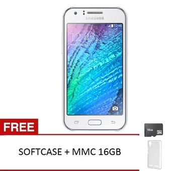 Samsung Galaxy J1 Ace SM-J110G Dual Sim - 4GB - Putih + Gratis MMC 16GB + Softcase  