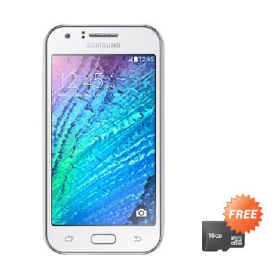 Samsung Galaxy J1 Ace SM-J110G White Smartphone [Dual Sim/4 GB/LTE] + Memory Card 16 GB