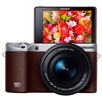Samsung NX 500 Smart Camera - 28.2 MP - Cokelat  