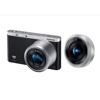 Samsung NX Mini Camera with 9mm and 9-27mm Lenses and Flash Kit Black  